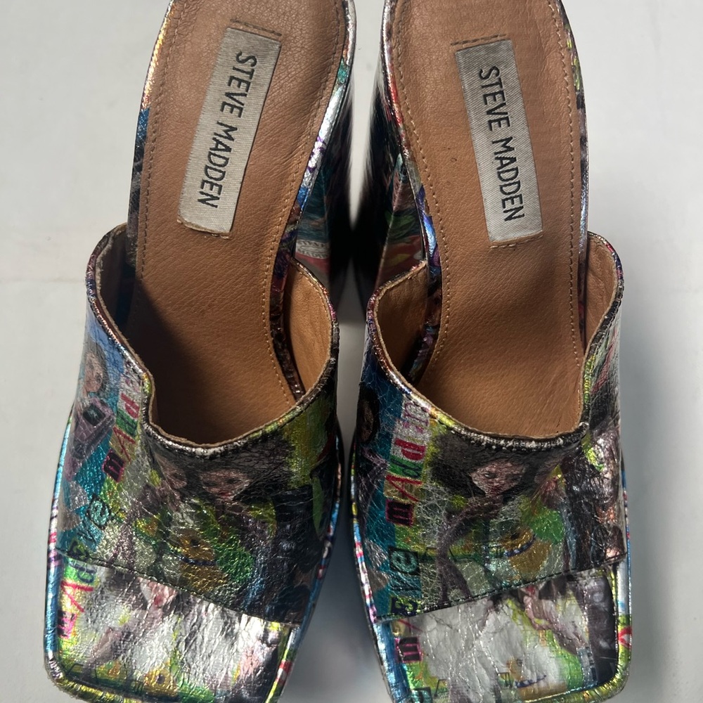 Steve Madden Clog platforms shoes size 6.5 - Picture 3 of 16